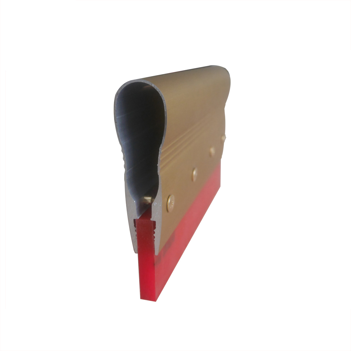 Single durometer aluminum handle squeegee