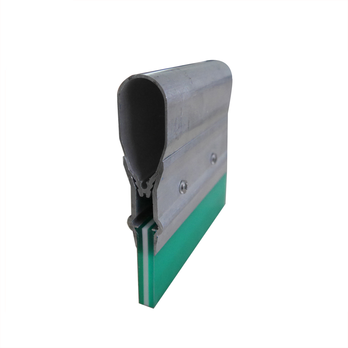 Triple durometer aluminum handle with squeegee