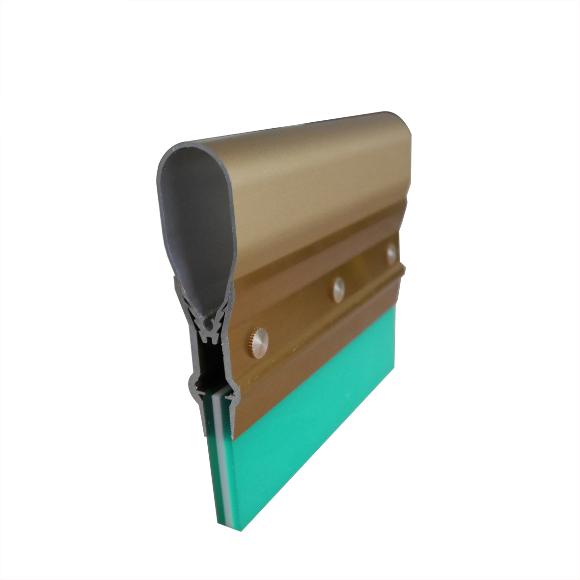 Composite aluminum handle squeegee blade